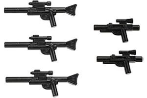 LEGO Star Wars Minifigure Blaster Guns Accessories 5 Pieces (3 Long Blasters, 2 Short Blasters)