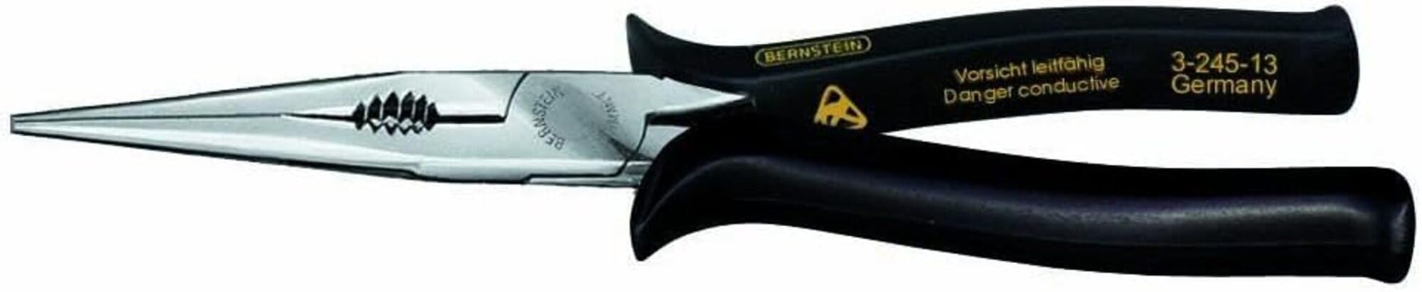 Bernstein 3-245-13 Radio Pliers 200 mm Oval Nose with Wire Cutter Conductive Hand