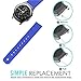 MoKo Band Compatible with Samsung Galaxy Watch 3 41mm/Gear S2 Classic/Galaxy Watch 42mm/Galaxy Watch Active/Active 2/Vivoactive 3/Huawei Watch GT 2 42mm, 20MM Soft Silicone Watch Strap, Royal Blue