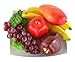 JEDFORE Mixture of Artificial Apple Banana Cherries Mango Grape Lifelike Simulation Realistic Fake Fruit for Home Decoration