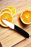 3 Inch Ceramic Paring Knife WHITE CERAMIC Blade ZIRCONIA, ABS Handle Black by Platinum UMD
