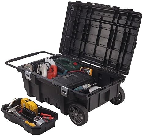 Strong 35 in. Mobile Job Tool Box Mobile Carry Drag Mary Kondo Clean Cleaning Toolings Contractor Mechanic Car auto Truck Vehicle Automobile Autobody Shop Handyman
