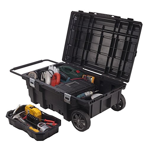 Husky 25 gal. Mobile Utility Work Cart for Tool Storage, Black Buy