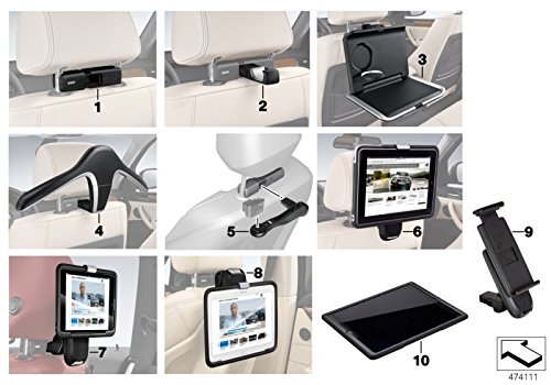 Ultimate Addons Car Headrest Mount for the Toshiba Folio 100 (sku 10531) main image 1