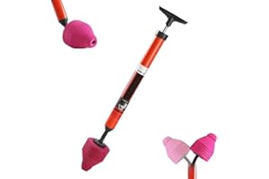 High-Pressure Toilet Plunger with Rubber Suction Cup, Powerful Air Drain Blaster for Clogged Toilets - Sinks, Heavy-Duty Drai