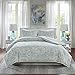 Comfort Spaces – Kashmir Mini Duvet Cover Set - 3 Piece - Paisley Pattern - Blue, Grey, - King/ California King Size, includes 1 Duvet Cover, 2 Standard Shams