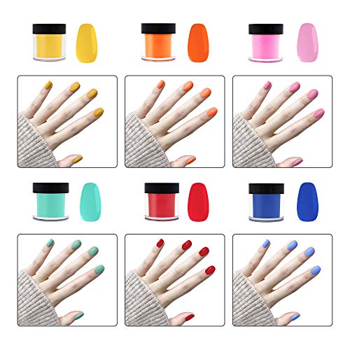 Acrylic Powder, 18 Colors Acrylic Powder Set for Nail Art 3D DIY Tips decoration, 18 Pc Acrylic