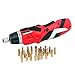 Dextra 15009 4-volt Dual Angle Lithium-Ion Cordless Screwdriver Kit, Red/Black