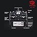 HENG LONG RC Tank Pro Edition TK6.0 Remote Control 1/16 Scale US M4A3 Sherman RC Main Battle Tank with Metal Gearbox Tracks, 2.4Ghz Airsoft RC Tank