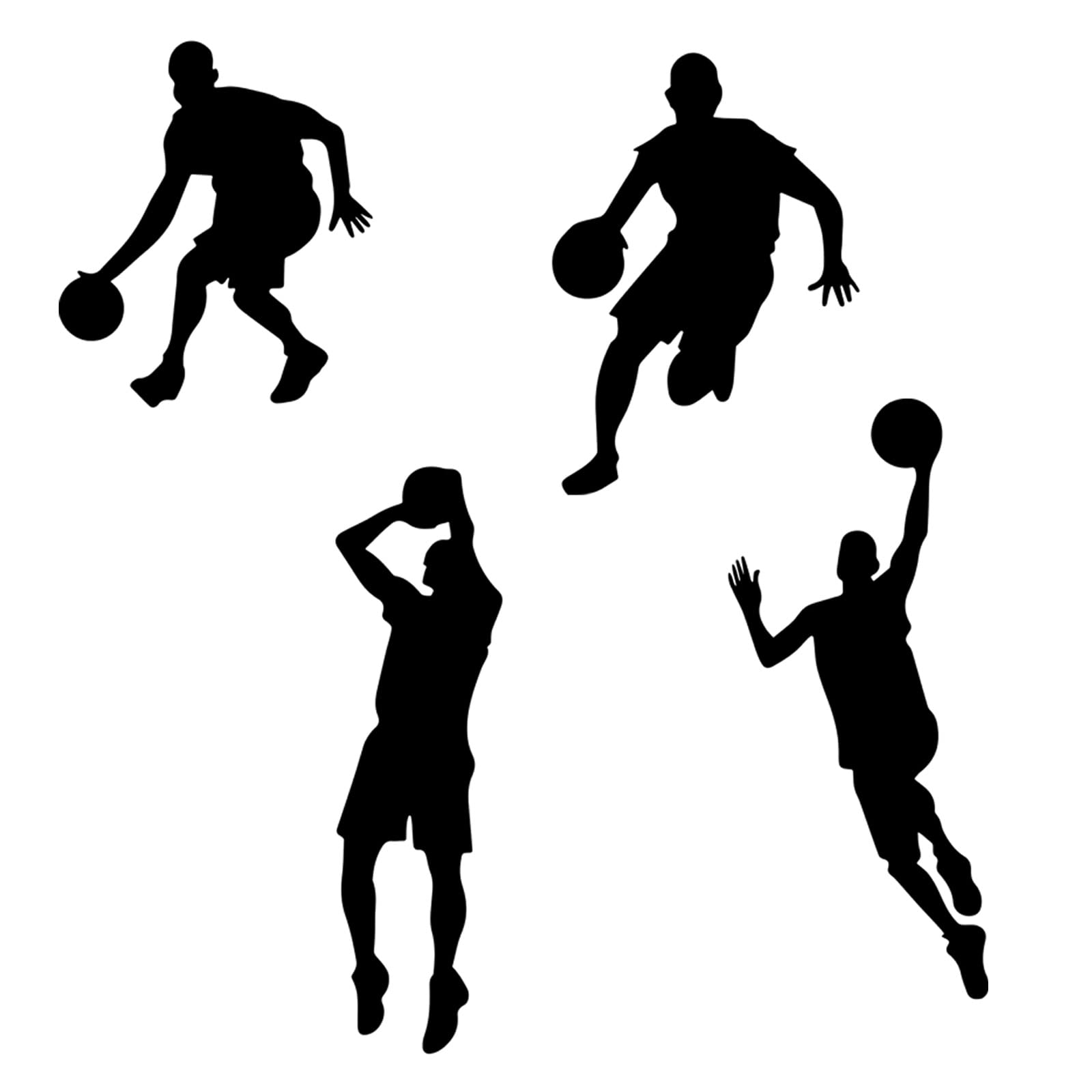 Basketball Wall Art Decal Sport Style Wall Stickers Removable DIY Vinyl Sports Ball Mural Wallpaper for Boys Room Bedroom School Basketball Enthusiasts