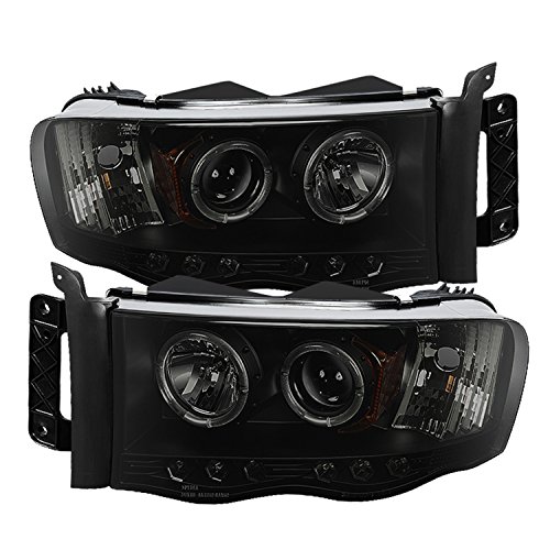 Spyder Auto PRO-YD-DR02-HL-BSM Dodge Ram LED Halo Projector Headlight