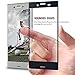 Orzly Xperia XZ Screen Protector, 2.5D Pro-Fit Tempered Glass Screen Protector for Xperia XZ Smartphone (2016 Version - 5.2 inch Model) - Transparent with Black Rim