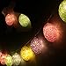 LEORX Easter Egg String Light 6.56ft with 20 Egg-Shaped LED Lights