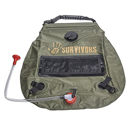 12 Survivors Solar Shower, 5 gallon (Certified Refurbished)