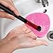 BMC 2pc Heart Shaped Silicone Multi Texture Surface Make Up Brush Cleaning Tool Set