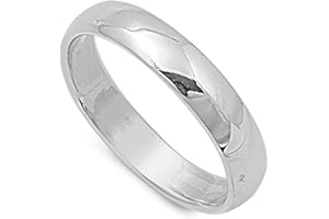 CHOOSE YOUR WIDTH Sterling Silver Wedding Band Comfort Fit Ring 2mm-10mm Sizes 2-15