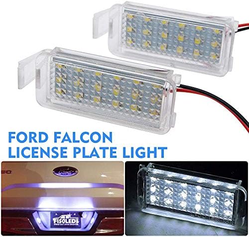 License Plate Light - SUNWAN 6000K 18 SMD LED Number License Plate Light Lamp, White (Pack of 2)-9.1.for KUGA ESCAPE 2008-2015