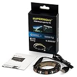 SUPERNIGHT USB RGB LED Light Strip 5050 Flexible Adhesive Tape Multi-color Changing Lighting Kit for Flat Screen HDTV LCD Desktop PC Monitor(0.9Meters, 27LED)