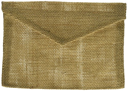 Canvas corp burlap envelope, 5-inch by 7-inch, natural