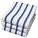 Now Designs 218211 Basketweave Kitchen Towel, Set of Three, Royal, 3 Count