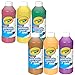 Crayola Washable Nontoxic Paint, 16 Fluid Ounce, Assorted Colors (Pack of 6)