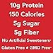 think! Protein+ 150 Calorie Bars – Chocolate Peppermint LIMITED EDITION, 10g Protein, 5g Sugar, No Artificial Sweeteners, Gluten Free, GMO Free, 1.4 oz bar (10 Count)thumb 1