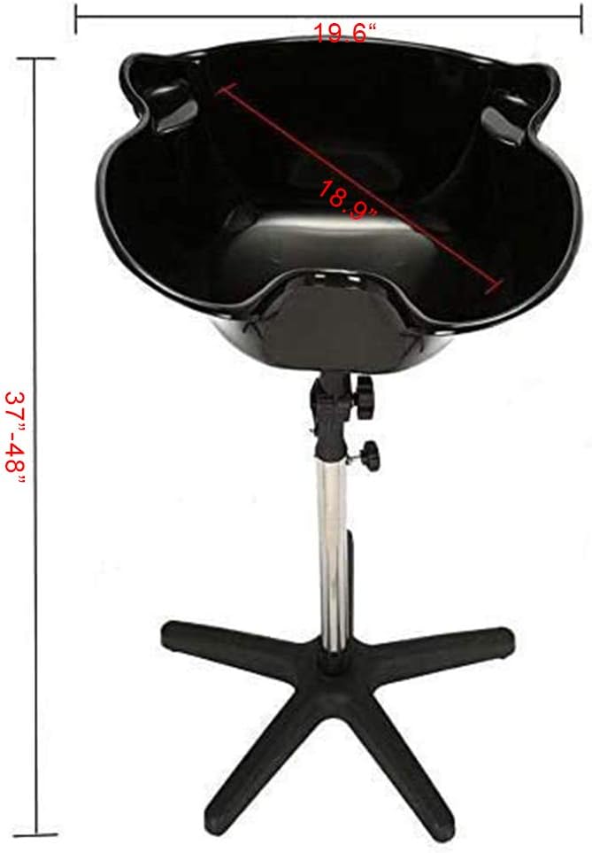 Hair Washing Sink, Portable Height Adjustable Shampoo Basin Wash Hair Bowl Hairdressing Salon Sink Basin for Barber Shop Beauty Salon Spa Equipment: Kitchen & Dining