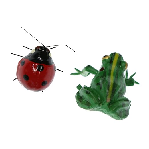 MagiDeal 2 Piezas Realista Imán Nevera Insectos Rana Mariquita ...