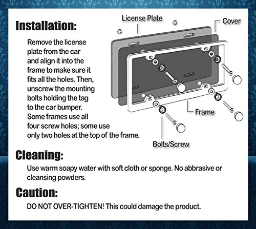 2 Clear+Smoked+License+Plate+Shield