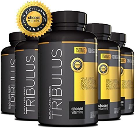 Chosen Vitamins - High Quality Tribulus - 45% Steroidal Saponins - 1500MG Extreme Strength Bulgarian - Maximum Testosterone Booster - Increase Male Performance and Libido - 120 Veggie Capsules.