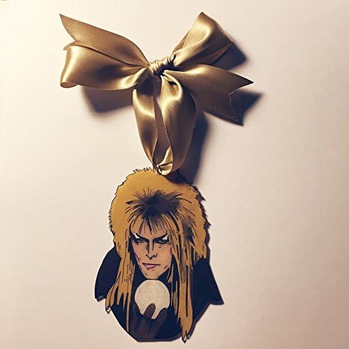 David Bowie as Jareth The Goblin King - Labrynth - Hand Drawn Shrink Plastic Christmas Ornament by Silla Dilla Grape