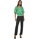 Karl Lagerfeld Womens Pleated Sleeve Blouse