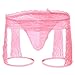 Men's Sexy Floral Lace Sissy Pouch Crossdress Panties Boxer Briefs Mesh Sheer See-Through Garter G-String Girly Underwear Low Rise Breathable Hipster Bikini Swim Shorts Thongs Swimwear Underpants