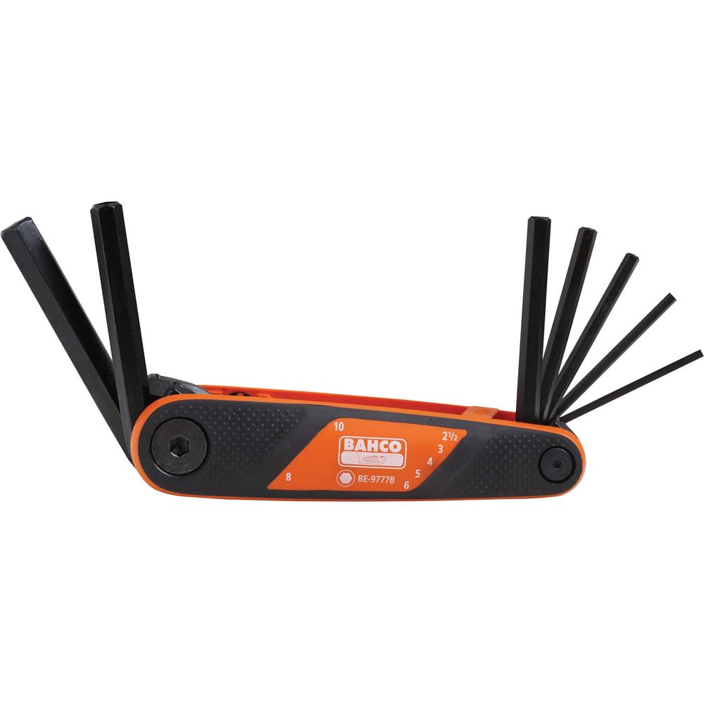 Bahco 9777B 2.5 - 10mm Folding Hex Key Set (7 Pieces)