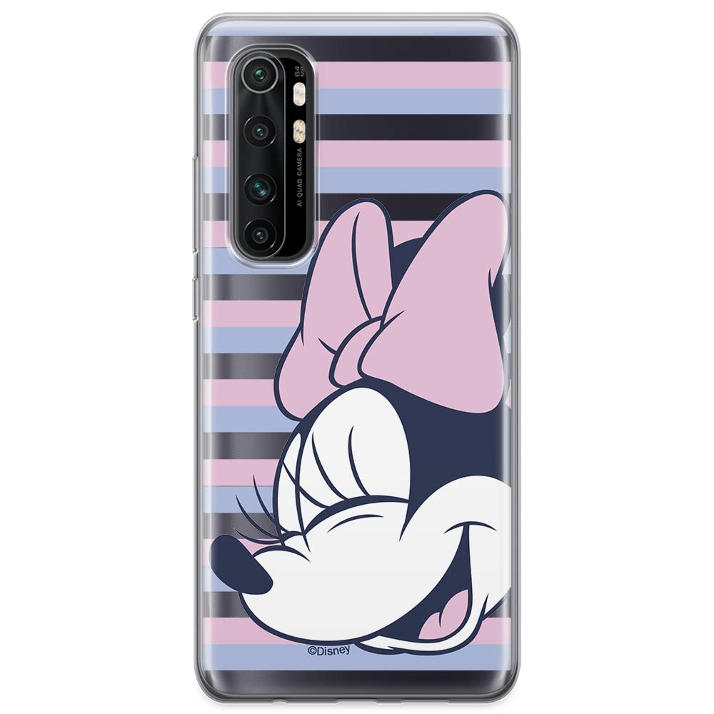 ERT GROUP mobile phone case for Xiaomi MI NOTE 10 Lite original and officially Licensed Disney pattern Minnie 022 optimally adapted to the shape of the mobile phone, partially transparent