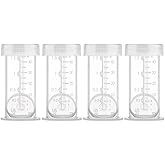Maymom 1.5 Oz Container Designed for Colostrum & Milk Storage; Leak Proof Lids, Breastmilk Freezer or Refrigerator Storage, M