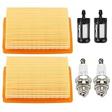 Mannial 4203 141 0301 Air Filter with Fuel Filter & Spark Plug fit STIHL BR340 BR340L BR380 BR420 BR420C BR320 BR320L BR400 SR320 SR340 SR380 SR400 SR420 Backpack Blower