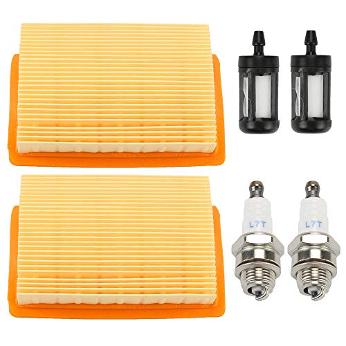 Mannial 4203 141 0301 Air Filter with Fuel Filter & Spark Plug fit STIHL BR340 BR340L BR380 BR420 BR420C BR320 BR320L BR400 SR320 SR340 SR380 SR400 SR420 Backpack Blower