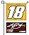 Kyle Busch #18 2-Sided GARDEN Flag WITH METAL POLE Banner Nascar Racing