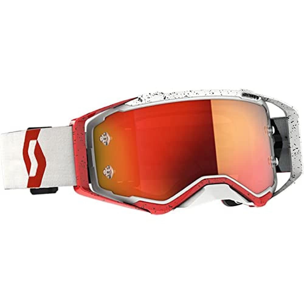 Scott Sports Prospect MX Goggles One Size Red White ~ Orange Chrome Works
