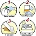 Yorwe Anti Slip Tape Clear/Biased Whiter, Safety Track Tape Skid Tape Roll High Traction Strong Grip Abrasive Not Easy Leaving Adhesive Residue (2