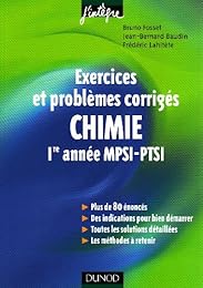 Chimie, 1re année MPSI, PTSI