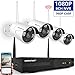 [Expandable System]Wireless Security Camera System,SMONET Full HD 8CH 1080P Video Security System,4pcs 960P Indoor/Outdoor Wireless IP Cameras,65ft Night Vision,P2P,Easy Remote View,NO Hard Drive