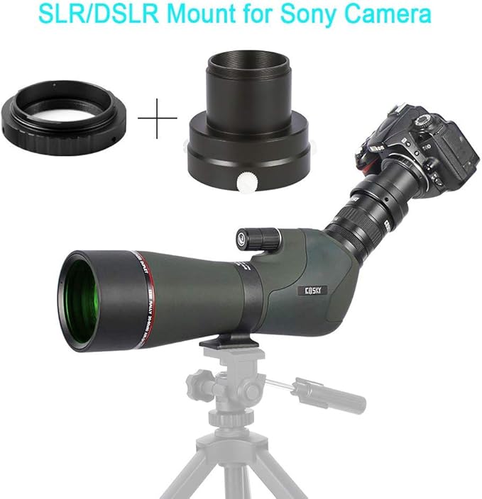 Gosky Newest 2060x80 Dual Focusing Spotting Scope