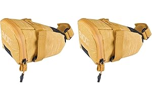 EVOC SEAT BAG TOUR saddle bag, Bicycle frame bag for more storage space on the seat post (size: M, 0.7 L storage space, abrasion-resistant, water-repellent, Hypalon reinforcement), Clay Yellow