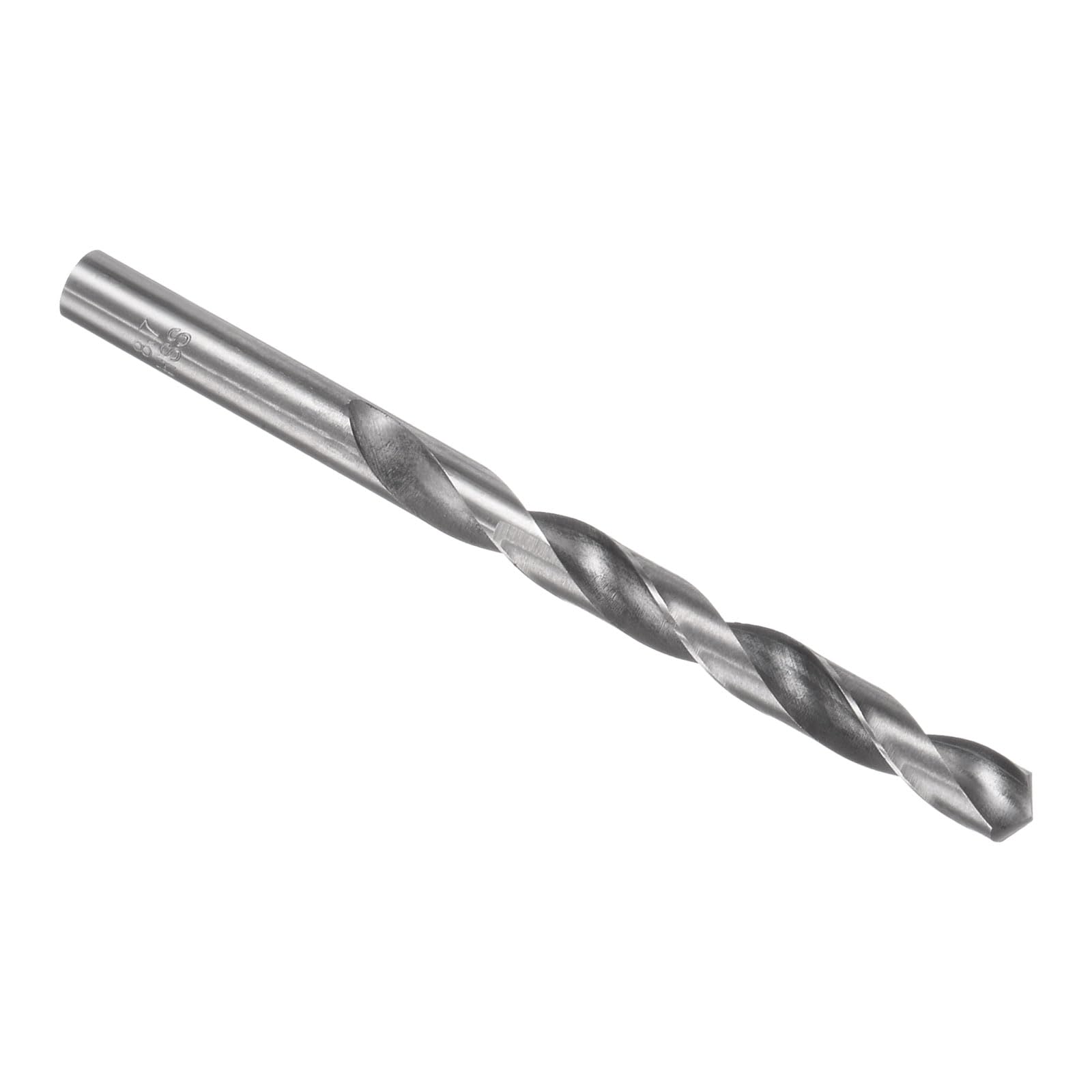 CoCud Twist Drill Bits, 0.34" Dia 4.9" Length, High Speed Steel Gray Straight Shank Drilling Bit - (Applications: for Steel Drilling)