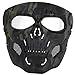 WoSporT Skull Airsoft Paintball Mask Full Face Tactical Mask with Eye Protection for Tactical Outdoor,CS Game,War Game,Ideal Mask for Halloween, Cosplay, Costume Party and Movie Prop