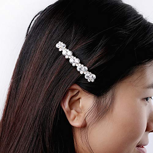 Bingo Point 1 Pcs Fashion Crystal Rhinestone Pearl Hairpins Girls Barrettes Hair Clip Clamp Jewelry Styling Tools Women Hair Accessories - Thumbnail 5