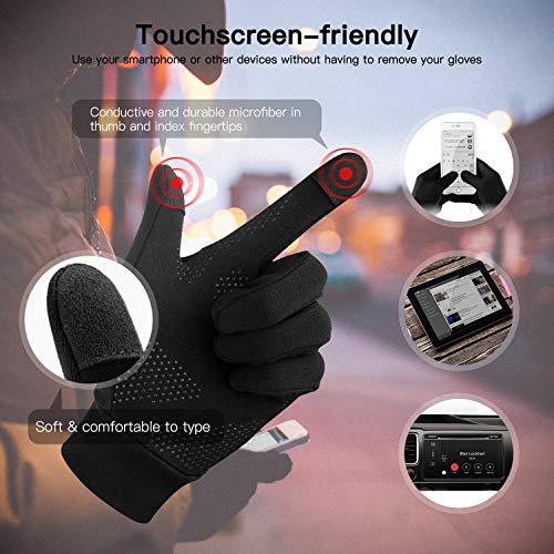 image for Unigear Lightweight Running Gloves, Touch Screen Anti-slip Warm Gloves