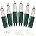 ON'H Christmas Lights 100-Count Clear Mini String Lights Set Indoor Outdoor Lighting for Christmas Tree Party Wedding Home Bedroom Grapevine Decoration 100 Bulbs Green Wire